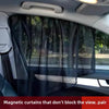 Magnetic Mesh Car Window Sunshade Set – UV Protection & Privacy