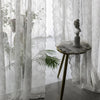 French Lace Sheer Curtains - White Tulle Voile Drapes for Bedroom & Living Room
