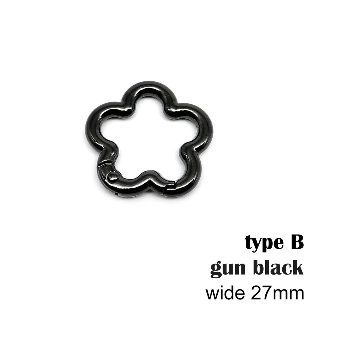 Star-Shaped Zinc Alloy Carabiner Clip for Bags and Belts