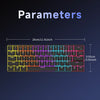 Teclado mecánico gaming compacto de 60% con retroiluminación RGB