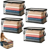Large Clear PVC Storage Box with Hinged Lid