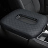 Black microfiber leather custom fit center console armrest pad for Chevrolet Silverado
