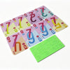 A collection of colorful Omega cards and a green card game board are displayed on a white background.