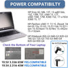 65W HP Laptop Charger with 4.5mm Blue Tip Connector