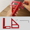 Precision Aluminum Alloy Miter Square with Protractor for Woodworking