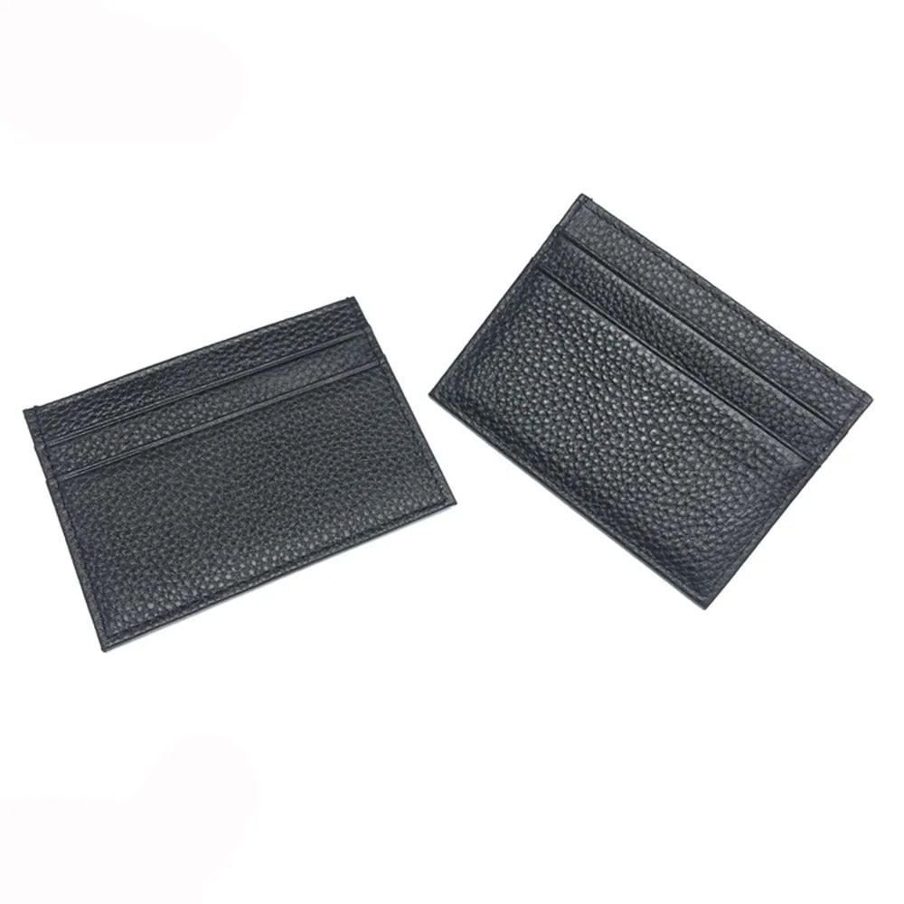 Genuine Leather Credit Card Holder – Slim ID & Card Case