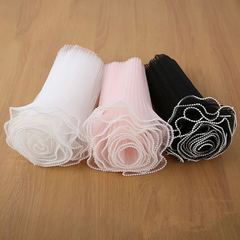 Pleated Wavy Bouquet Wrap