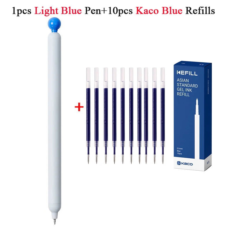 KACO POPUP Retractable Gel Pen – 0.5mm Smooth Writing, Quick-Dry Ink