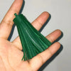 Faux Leather Tassel Fringe Craft Pendants (Set of 5)
