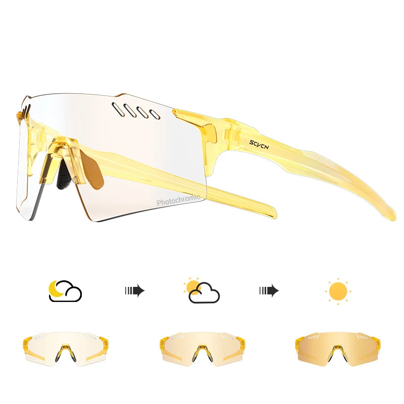 Photochromic Cycling Sunglasses with UV400 Protection