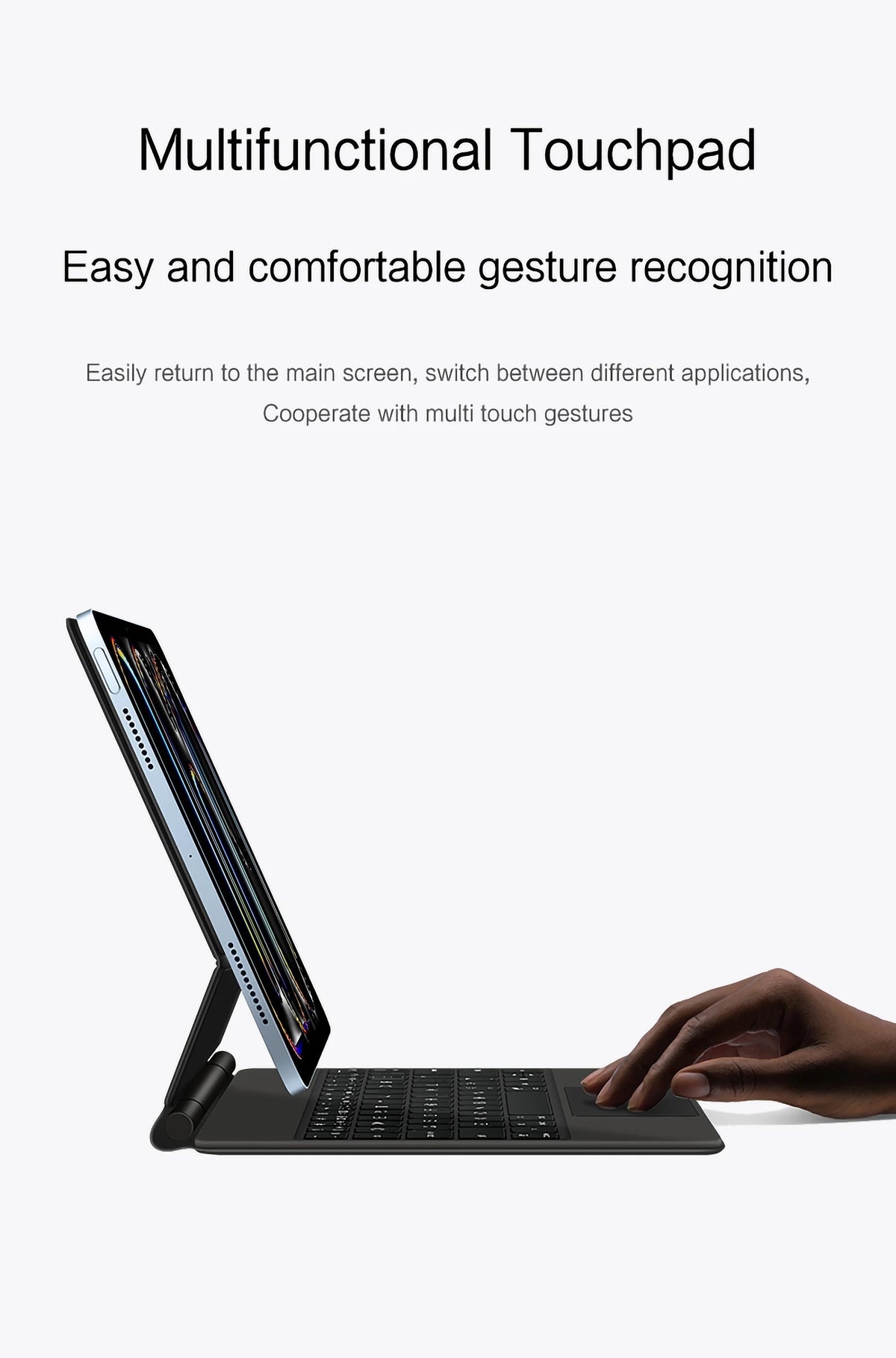 iPad Magic Keyboard Case with Backlit Keys and Touchpad