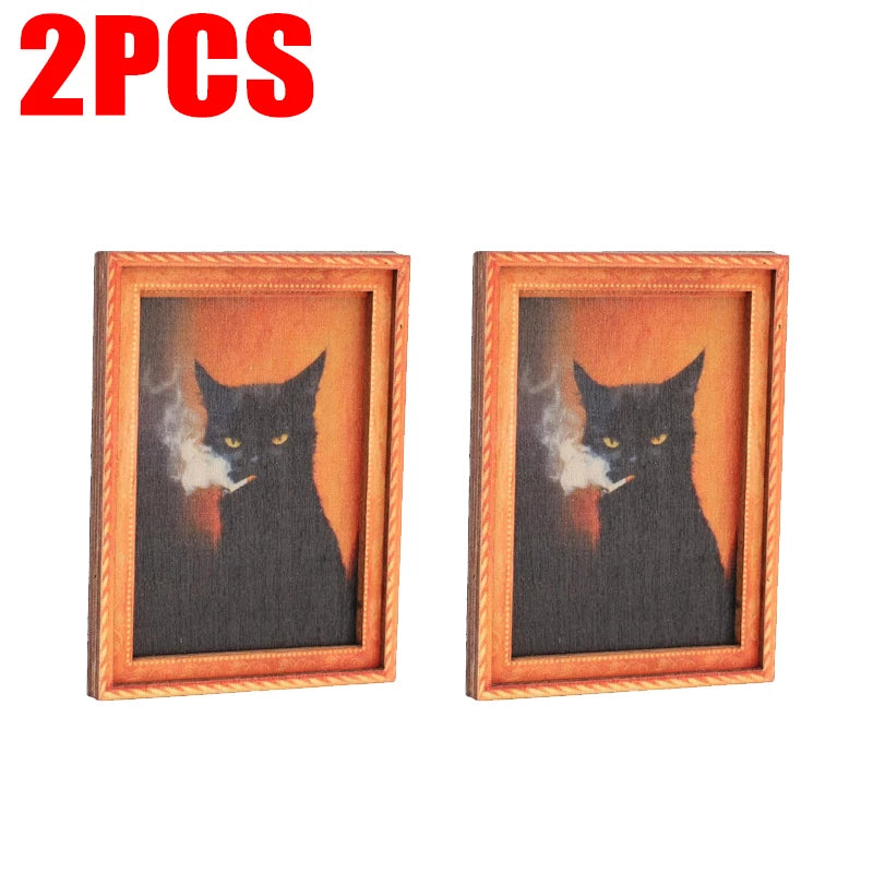 Cat Frame Fridge Magnets Set