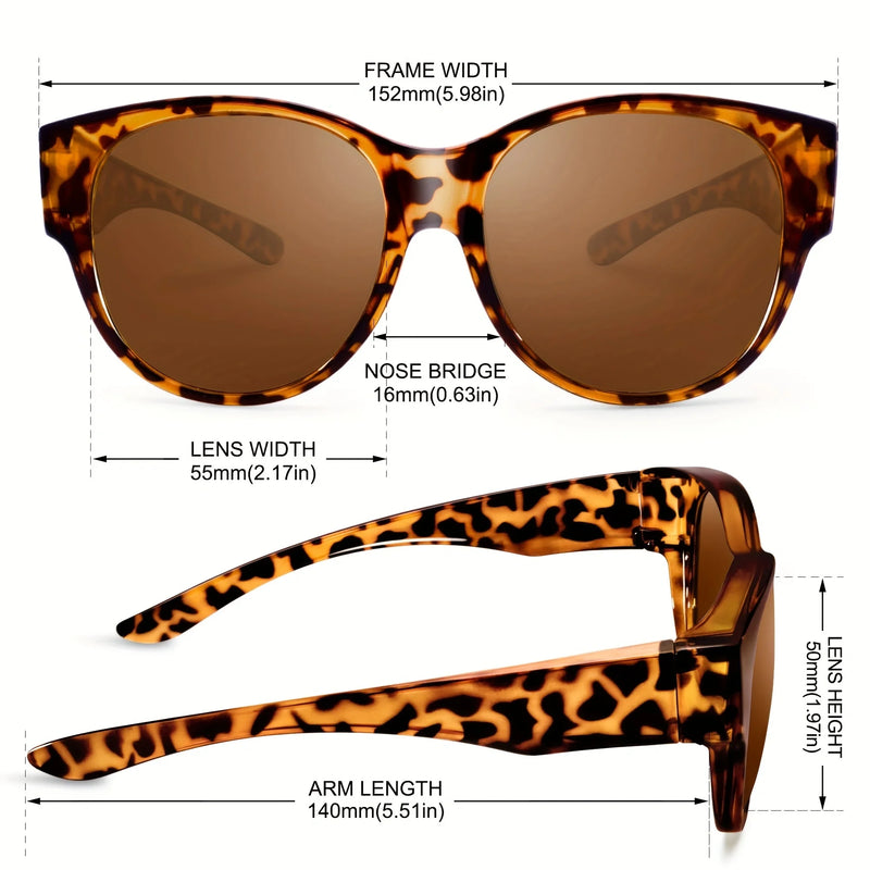 Polarized Sunglasses Designed to Fit Over Glasses