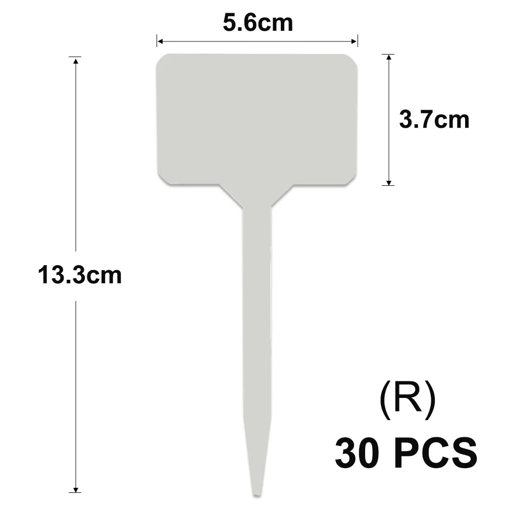 Yellow T-Type Garden Plant Labels with Stakes