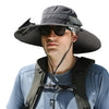 Solar-Powered Cooling Fisherman Hat with Dual Fans