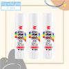 Three tubes of 21g solid PVA glue sticks for crafting and office use