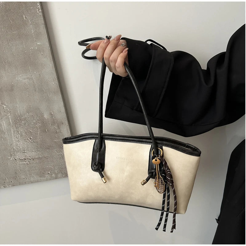 Retro Tote Bag - Large Capacity Casual Shoulder Bag