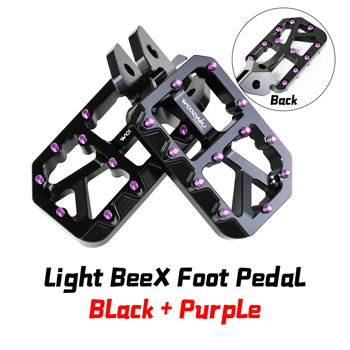 Durable Aluminum Footpegs with Pedal Bracket for Electric Dirt Bikes