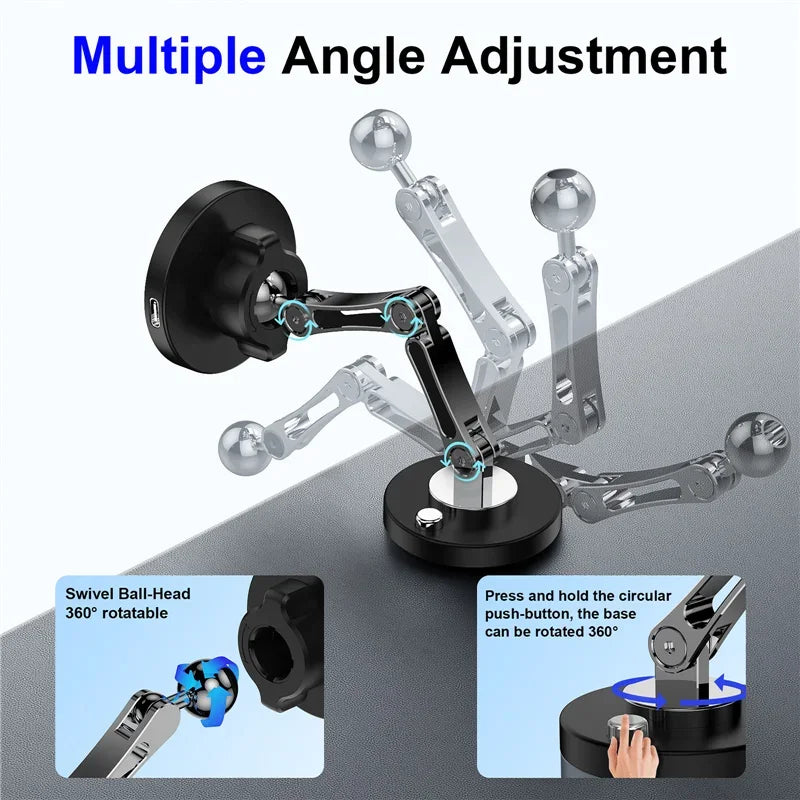 Magnetic Car Phone Mount with Wireless Charger