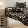 Cozy Plush Fitted Sheet with Leopard Print