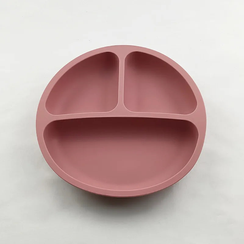 Baby Silicone Suction Plate and Utensil Set