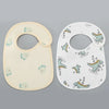 Soft Cotton Baby Bibs with Waterproof Backing – Set of 2