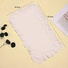 Soft Muslin Gauze Burp Cloths with Ruffle Trim (4-Pack)