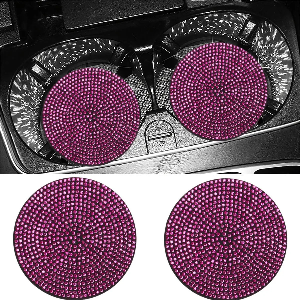 Crystal Car Cup Coasters (Set of 2)