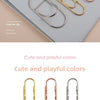 Heart-Shaped Metal Pen Clips for Notebooks and Journals