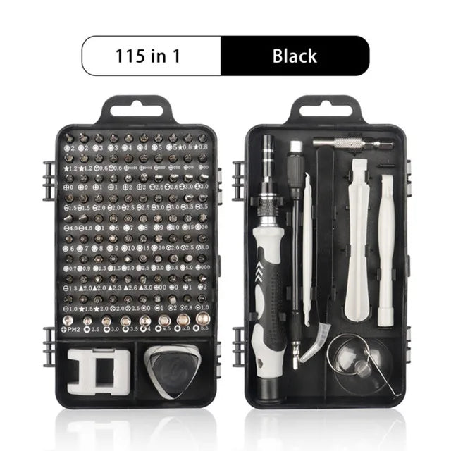 Precision 135-in-1 Screwdriver Set with Magnetic Bits and Repair Accessories