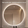 Miroir de Salle de Bains Rond à LED avec Contrôle Tactile Anti-Buée
