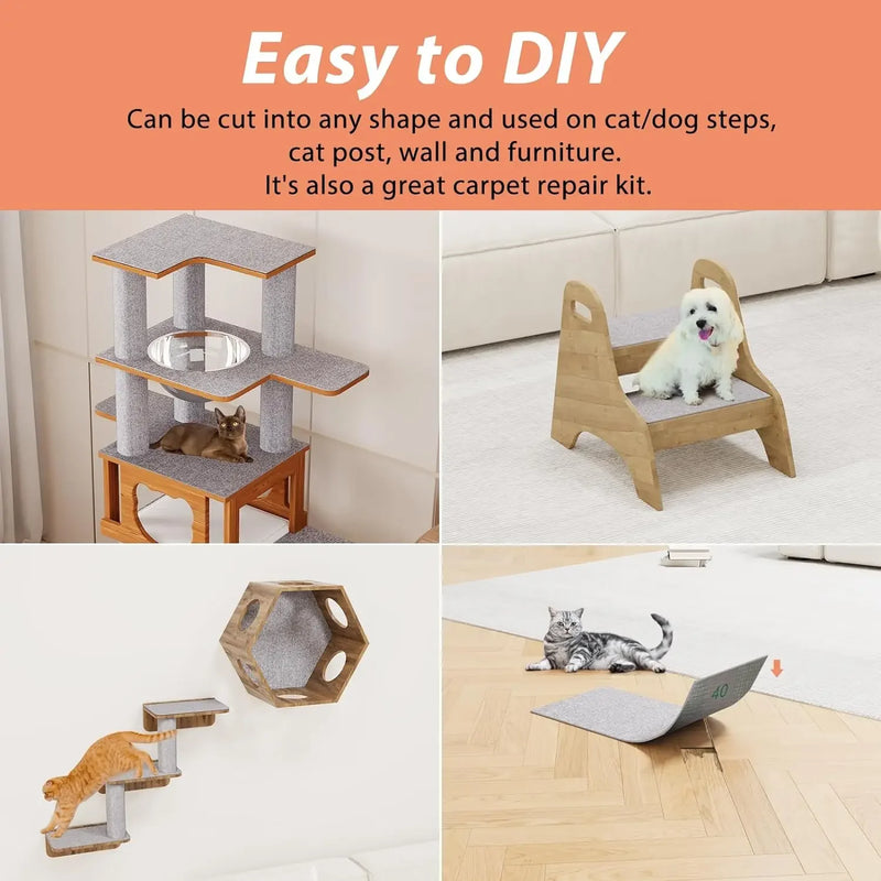 Alfombrilla Adhesiva para Rascar de Gatos - Protección para Muebles