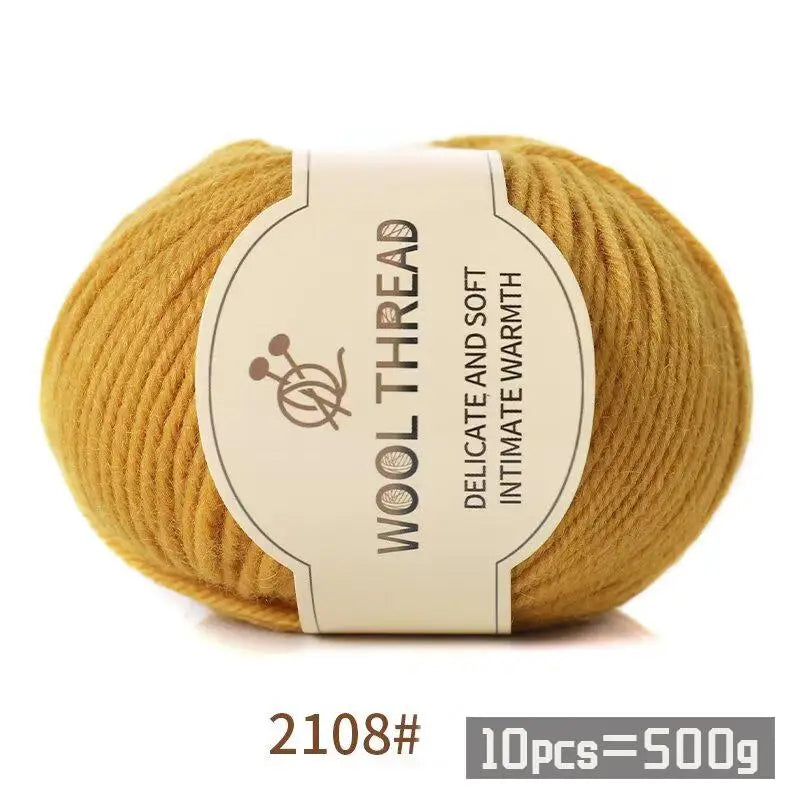 Combed Alpaca Blend Yarn for Hand Knitting – 10-Pack Wool Balls