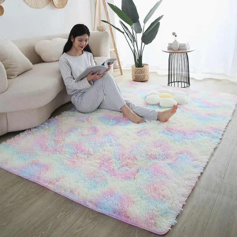 Plush Shaggy Area Rug for Living Room & Bedroom