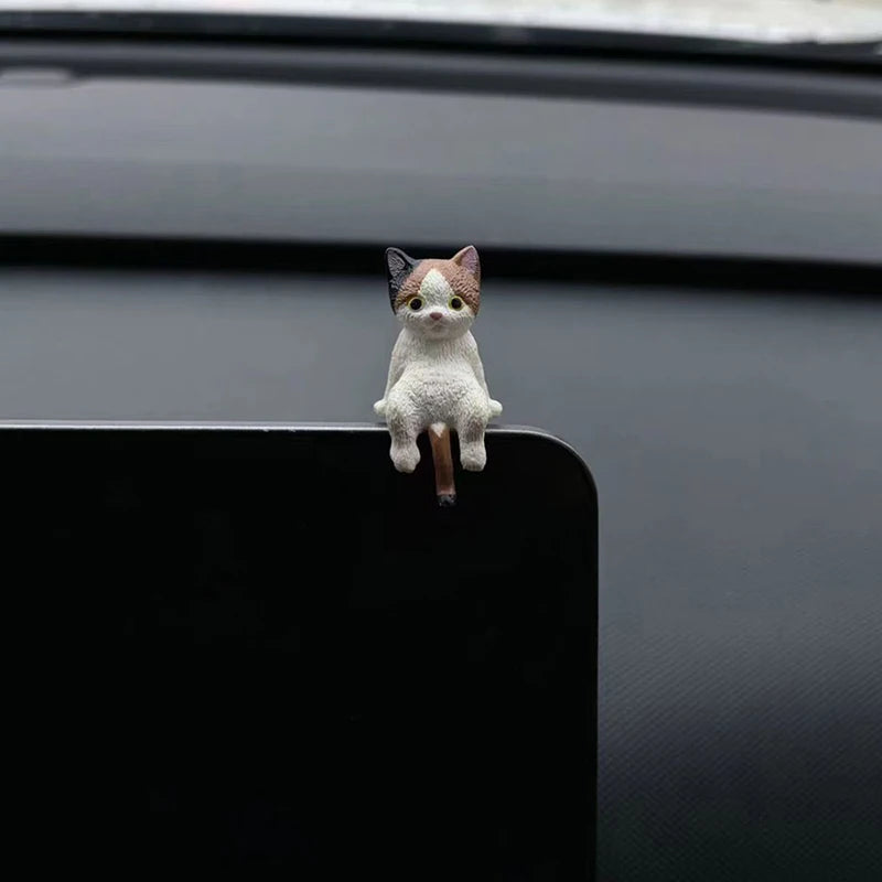 Sleeping Cat Resin Car Dashboard Ornament