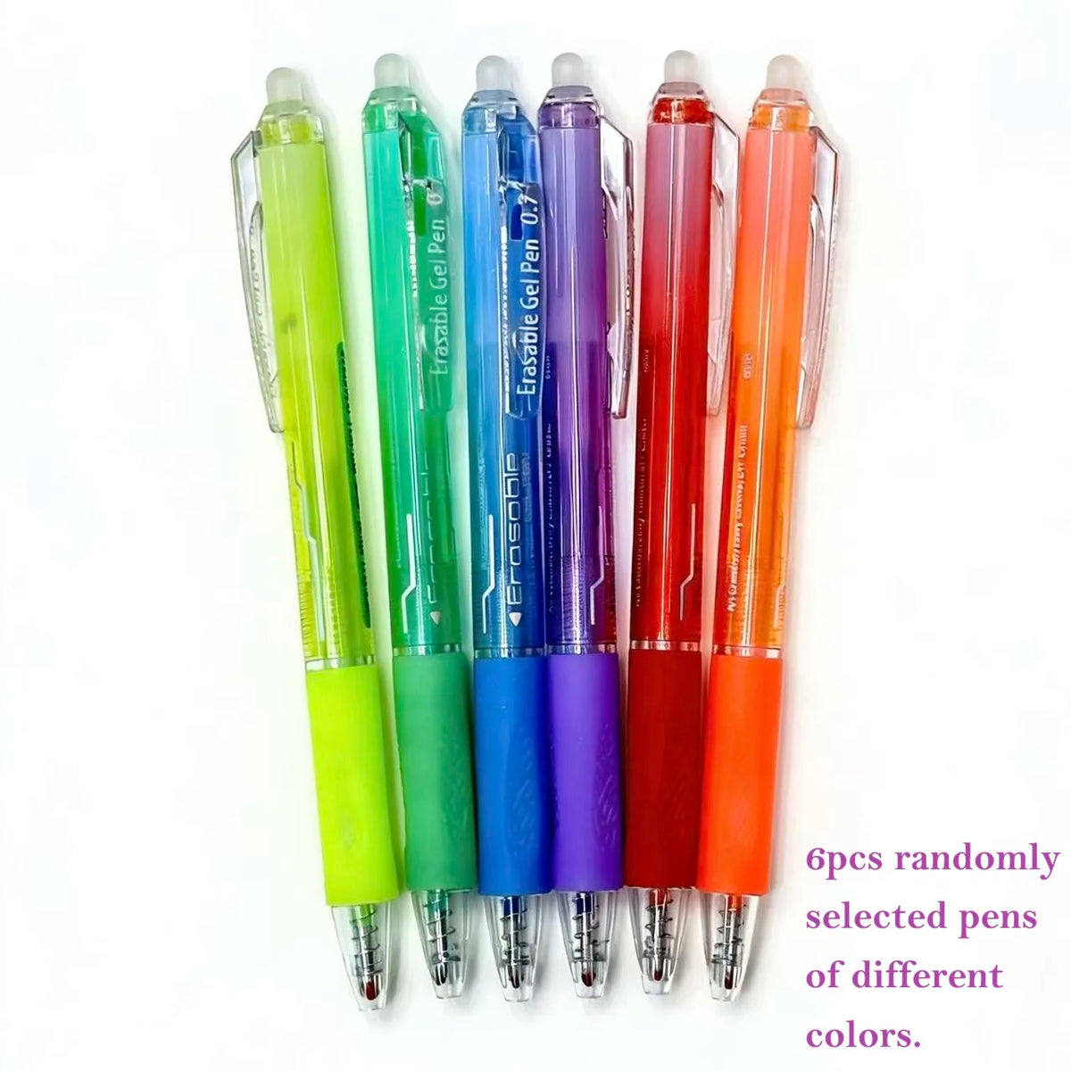 Retractable Erasable Gel Pens – Smooth 0.7mm Fine Tip, Assorted Colors