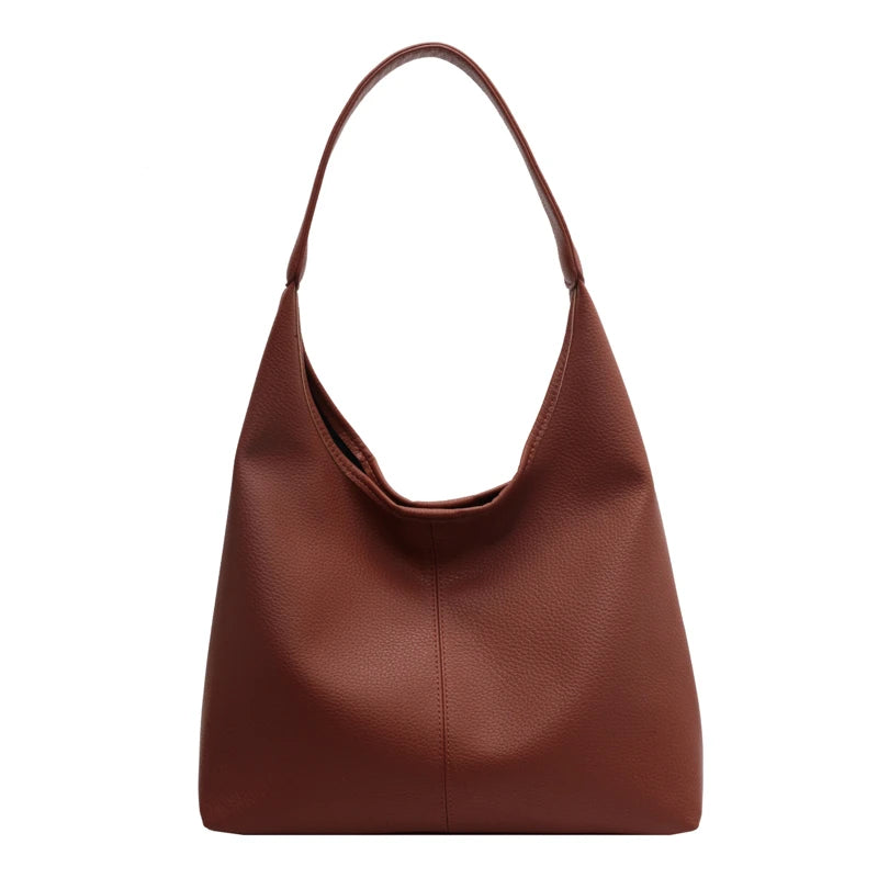 Soft PU Leather 2-in-1 Tote Bag with Detachable Mini Purse