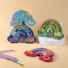 Double-Sided Silicone Fidget Board with 12 Strings