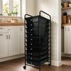 10-Drawer Rolling Storage Cart