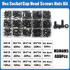 12.9 Grade Carbon Steel Hex Socket Cap Screw and Nut Assortment Kit
