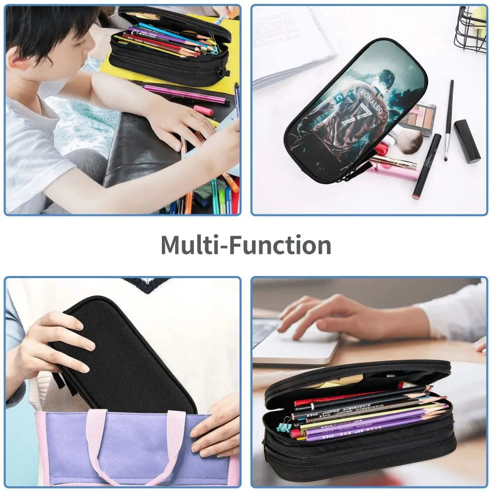 Soccer Star Pen Case – Large-Capacity Pencil Pouch