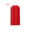 A spool of bright red heavy-duty nylon bonded thread for sewing projects.
