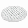 White microfiber replacement mop cloths with a diamond pattern.