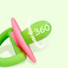 Silicone Teether Ring with Massage Dots for Soothing Gums