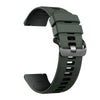 A dark green silicone watch band and protective case for a Redmi Watch Active 5 or Watch 5 Lite.