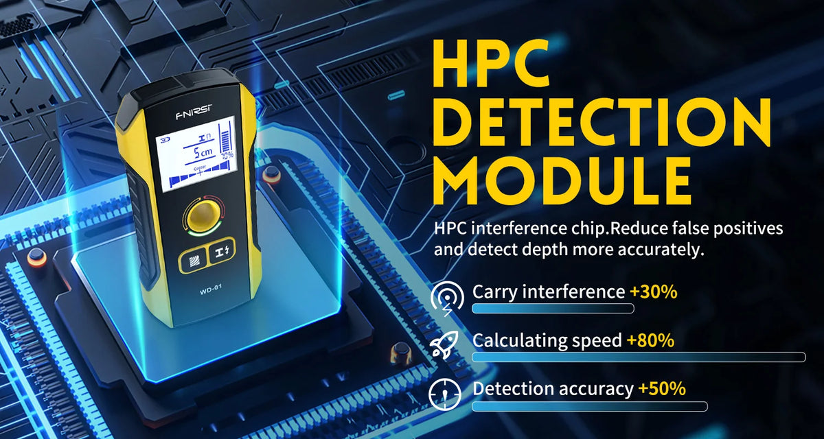 Multifunctional Wall Scanner with Metal, Wood, and Live Wire Detection