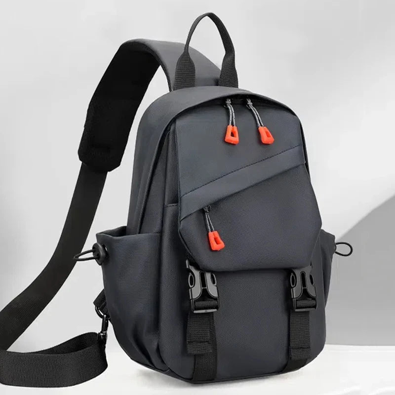 Men's Multi-Pocket Outdoor Chest Bag for Cycling and Hiking