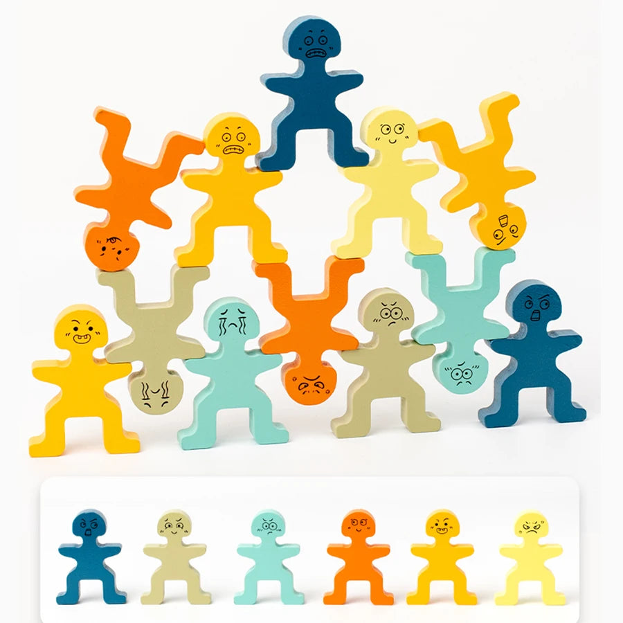 Wooden Balance Stacking Blocks for Kids