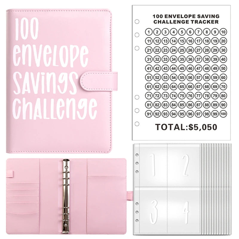 100-Day Envelope Challenge Savings Binder