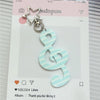 Llavero Acrílico de Nota Musical Kawaii